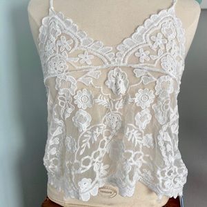 Cuspshe Lace Cover Up Beach Top